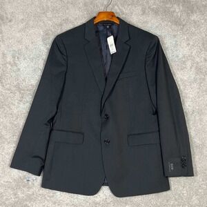 Banana Republic Mens 40S Standard Fit Marzotto Super 120s Wool Suit Jacket Grey